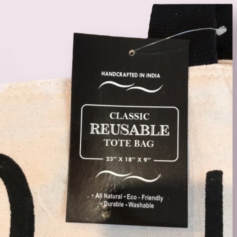 Classic - 2/$35  ‘All things are possible’ Canvas Tote NWT. Firm unless bundled! - Picture 4 of 4